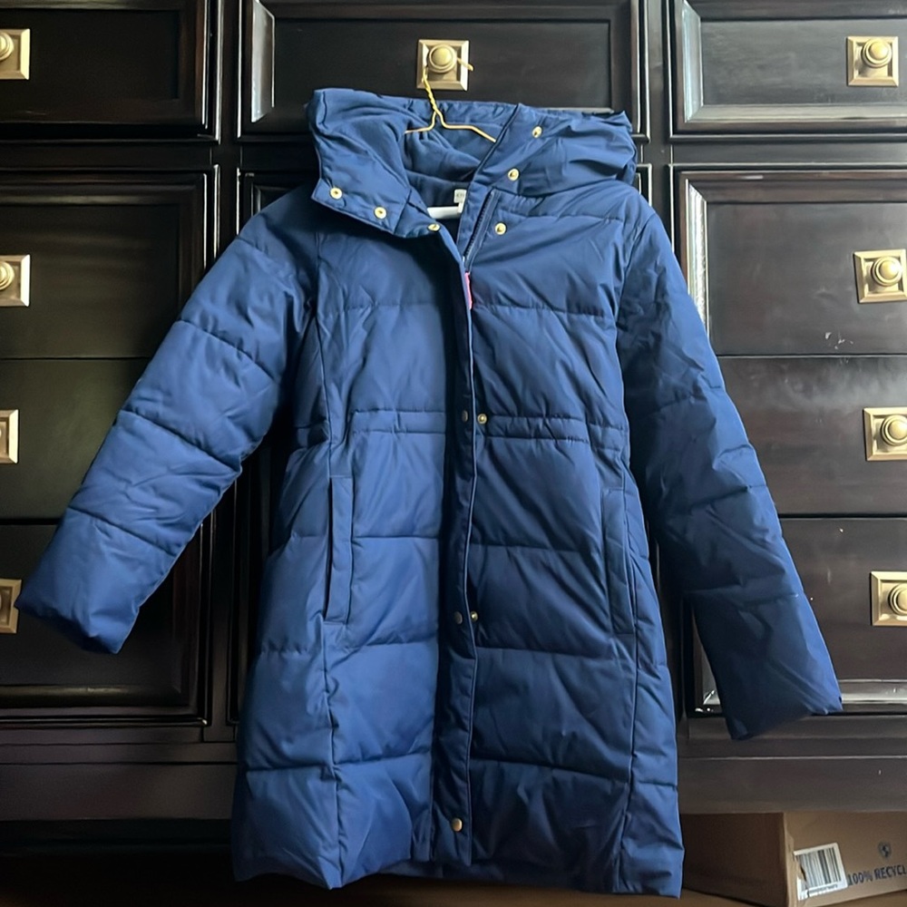Navy blue kids j crew coat size 10